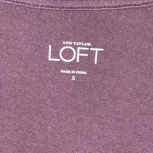 Ann Taylor Loft Short Sleeved U Neck Top Size Small - Picture 6 of 6
